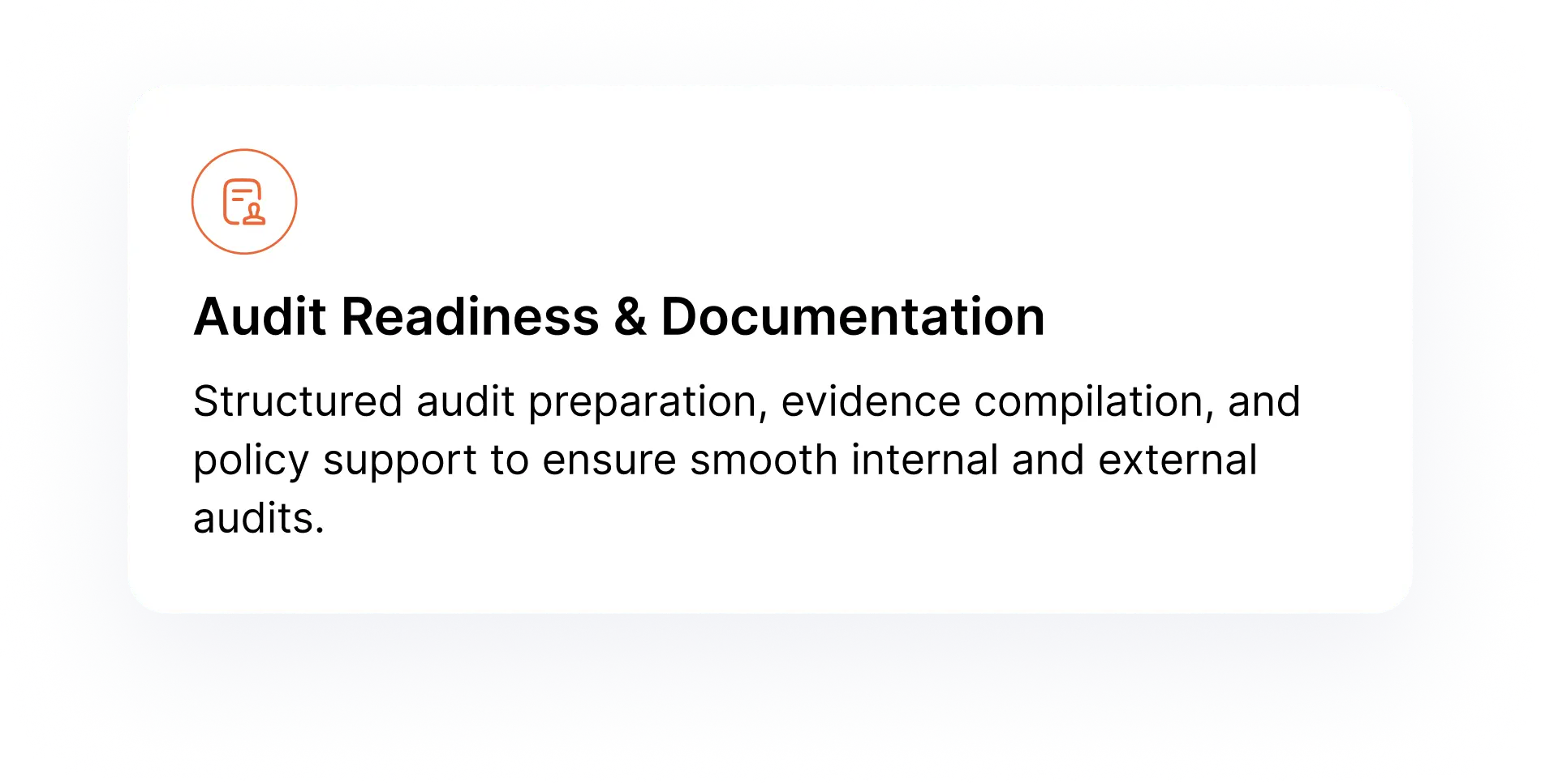 Audit Readiness & Documentation